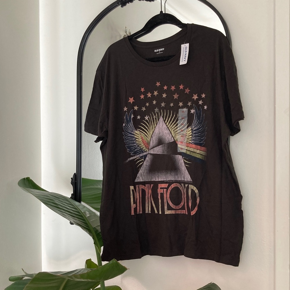 Old Navy unisex adult Pink Floyd Graphic Tee - Black
